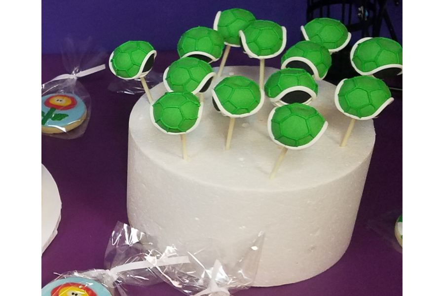 Cake pops at BounceU birthday party